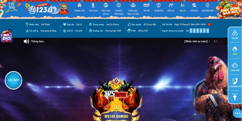 Giao diện địa chỉ 123B nhận về đánh giá cao từ hội viên